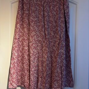 Apt. 9 Pink Floral Maxi Skirt